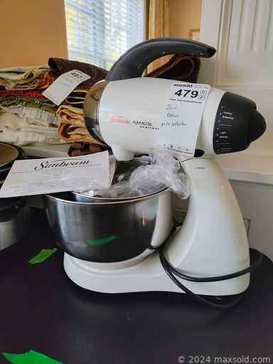 MaxSold Auction: This online auction features yard tools, exercise equipment, fire pit, patio furniture, DVDs, sports memorabilia, office supplies, barware, area rugs, art glass, Belleek jar, small kitchen appliances, Spode bowls, video games, TV, power & hand tools, saxophone, fitness gear, fridge/freezer, beauty appliances, stereo components, and much more!