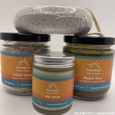 MaxSold Auction: This online auction features Gift Certificates for services such as radio advertising, irrigation, personal tax prep, tour & tasting, dinner theatre, music lessons, room design consultation, floral design, catered dinner, sheet metal roofing, mini excavator rental, Postech, oil change, food & drink, Blacksmithing, jewelry, dental, flotation therapy, comedy club, and yard & hedge trimmers, Sunsation soaps and much more!