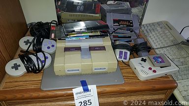 MaxSold Auction: This online auction includes furniture such as chairs, armoire, dresser, queen bedframe, American of Martinsville nightstands, club chairs, sectional sofa,  bookcase, storage cabinets, MCM office chair, wicker bookshelf,  Hampton Bay bistro set and others, kitchenware, small kitchen appliances, Kitchenaid refrigerator, Zenith record player, electronics, pottery, plant stands, Gorham, Mikasa crystalware, home decor, jewelry, clothing, accessories, Pro-Form treadmill and other exercise equipment, lamps, linens, seasonal decor, games, tools, hardware, Lladro, Willow Tree and other decor, cargo carrier, yard tools, VHS, carved figures, luggage, Super Nintendo game system and much more!