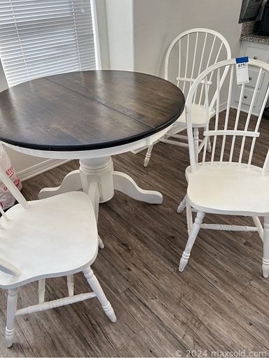 MaxSold Auction: This online auction includes furniture such as end tables, toolbox, patio chairs, dining table set, recliner rocker, TV stand, utility table, entertainment center and others, kitchenware, small kitchen appliances, toiletries, linens, books, office supplies, vintage dolls, organizers, Mikasa canister set, wall art, plants, electric wheelchair, antique barber items, Brother sewing machine, shop vac, Sears table saw and much more!