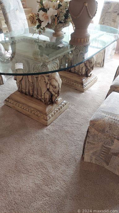 MaxSold Auction: This online auction features furniture such as a wingback chair, side table, Palliser wall unit, Hickory Hill chair, coffee table, sofa table, buffet, china cabinet, American Drew cabinet and others, Cram’s imperial globe, brass animals, vases, faux florals, lamps, wall art, Asian screen, pottery, planters, Lenox, framed art, Wurlitzer organ, drapes and much more!