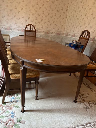 MaxSold Auction: This online auction includes Bose home theater, fine china, furniture such as MCM modular sofas, barrister bookcase, Ethan Allen hutch, leatherette loveseat, kitchen table with chairs, executive desk, armchairs, and Drexel armoire, glassware, small kitchen appliances, DVDs, lamps, wine chiller fridge, signed paintings, home decor, planters, and much, much more!