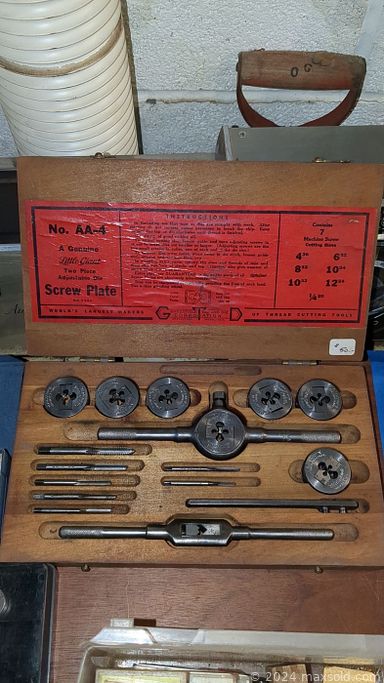 MaxSold Auction: This online auction includes furniture such as a Morganton chest of drawers, stools, side tables, metal shelving units, foyer table, bench, storage cabinet, barrister bookcase and others, silverplate, kitchenware, small kitchen appliances, mirrors, antique bible, books, decor, wall art, clocks, rugs, decorative plates, mini shop vac, tools and accessories, antique photos, Victoria guitar, Conn 77 clarinet and other instruments, citrine cluster, Royal Chelsea china, pottery, lamps, stand up walker and many more!