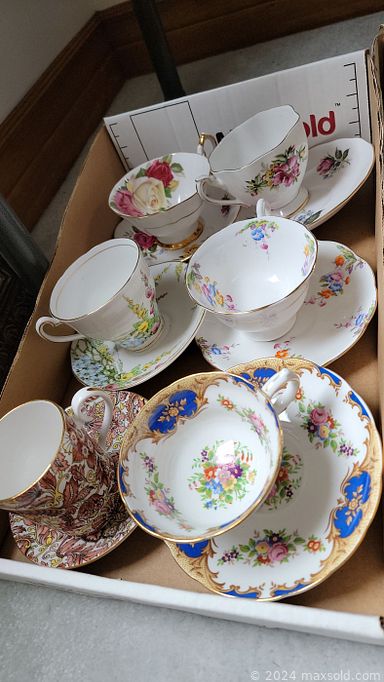 MaxSold Auction: This online auction features papasan chair, stained glass art, teacup/saucer sets, tea wagons, collector plates, tea services, vintage stained glass lamp, anniversary clocks, spinning wheel, cuckoo clocks, jewellery, desks, tub chair, glider chairs, wicker furniture, plant pots, patio furniture, area rugs, and much, much, more!!