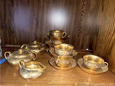 MaxSold Auction: This online auction includes Bose home theater, fine china, furniture such as MCM modular sofas, barrister bookcase, Ethan Allen hutch, leatherette loveseat, kitchen table with chairs, executive desk, armchairs, and Drexel armoire, glassware, small kitchen appliances, DVDs, lamps, wine chiller fridge, signed paintings, home decor, planters, and much, much more!