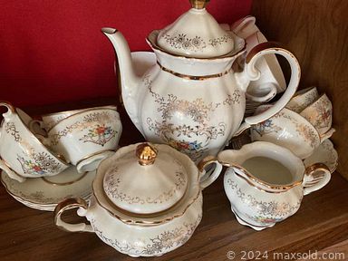 MaxSold Auction: This online auction features an antique cabinet, patio set, wooden dresser, cutlery sets, Royal Albert Silver Maple, MacBook pros, stereo equipment, sewing machines, power drill, garden tools and much more!