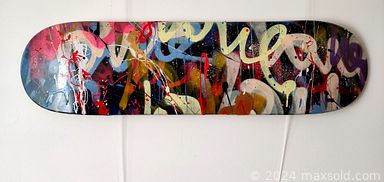 MaxSold Auction: This online auction features original street art paintings with acrylics, ink, and spray paints with COA!