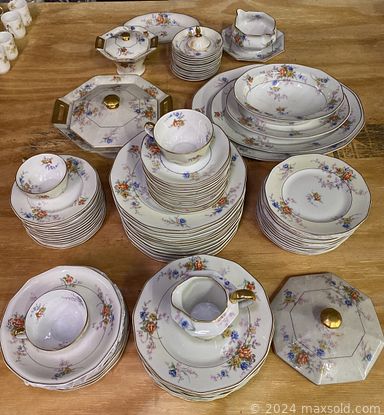 MaxSold Auction: This online auction features furniture such as vintage trunks, nightstands, flip-up table, wood chest, file cabinet, wood shelf, dining table, vintage chairs, vintage desk, coffee table, Henredon buffet, dressers and others, kitchenware, lamps, wall art, vintage wedding gown, vintage sleds, mobility aids, hardware, Cats Meow blocks, Judaica, jewelry, vintage clocks, comic books, Haviland china and much more!