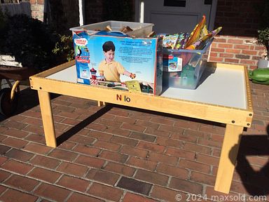 MaxSold Auction: This online auction features Thomas Tank Engine toys, Pokemon collectibles, pine slab table, jewelry crown collection, glass bottles, depression glass, marbles, vintage guitar, keyboard, bike, scooters, dolls, vintage tools, Longaberger baskets, small kitchen appliances, aluminum trays, snowboard, Toby jugs, Hummels, studio pottery, art glass and much more!