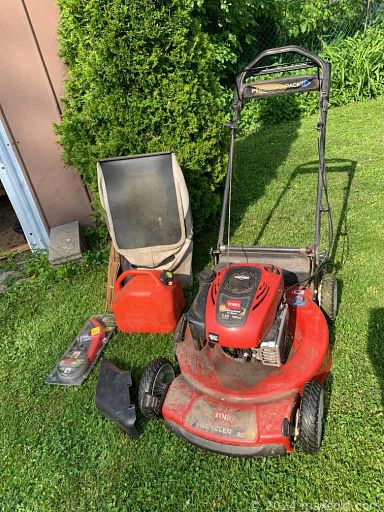 MaxSold Auction: This online auction includes Royal Doulton, silver plate, 925 silver jewelry, Panasonic TV, furniture such as half moon table, Ethan Allen dining set, swivel tub chair and pine dresser, glassware, Noritake dishware, small kitchen appliances, books, lawn care, Napoleon BBQ, Toro mower and more!