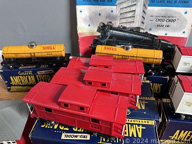 MaxSold Auction: This online auction includes furniture such as an Adirondack glider, patio chairs, chest of drawers, storage cabinet, table and others, organizing bins, vintage Wonder Horse ride on, vintage Fisher Price, Barbies, Cabbage Patch and other dolls, Hot Wheels, Playmobil and other toys, silverplate, pet items, pottery, board games, American Flyer train set, seasonal decor, fans, clothing, shoes, 1970s Canon AE-1 camera, DVDs, tools, hardware, lamps, craft supplies, figurines, books, vintage croquet set, mobility aids and much more!