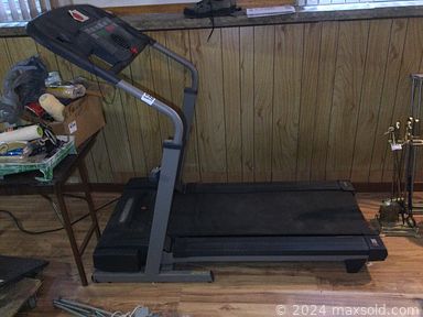 MaxSold Auction: This online auction features sewing machine, chest freezer, TV, desk & chair, small kitchen appliances, chair lift, Sadler tea set, games, fish finder, painting supplies, treadmill, futon, vacuums, BBQ grill, craft supplies, power tools and much more!