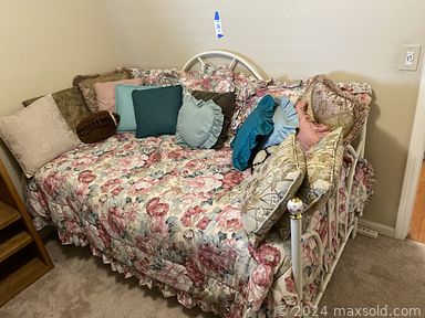 MaxSold Auction: This online auction features organizers, jewelry, mini tea set, marbles, vinyl records, comics, sports trading cards, daybed, bamboo chairs, Fenton glass, collector plates, games, craft supplies, cameras, sports trading cards, sewing machine, pet products, fishing gear, yard tools, leather furniture, and much more!!