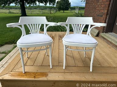 MaxSold Auction: This online auction features sewing machines, craft supplies, generator, air compressor, stained glass chandelier, small kitchen appliances, cookie jar, oil lamps, antique dresser, antique spinning wheel, collector plates, vintage books, antique wool winder, teacup/saucer sets, doll making supplies, Royal Doulton figurines, crocks, antique settee, fabric, collector spoons, games, and much, much, more!!!