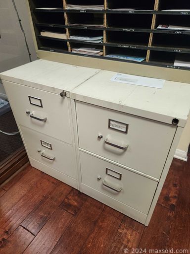 MaxSold Auction: This online auction features Victorian parlor chair, stained glass Tiffany-style lamp, office chairs, tin wall art, executive desk, refrigerator, antique desks, filing cabinets, and much more!!