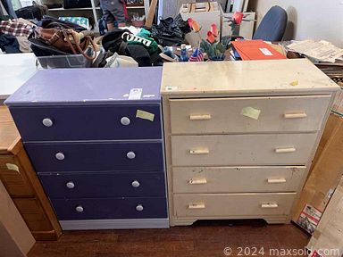 MaxSold Auction: This online auction features vintage furniture, art glass, table lamps, conference table & chairs, headboards, costume jewelry, computer accessories, desks, watches, camping gear, small kitchen appliances, clothing, shoes, BBQ grill, smoker, toys, office equipment, 4 poster bed, Southwest art and much more!