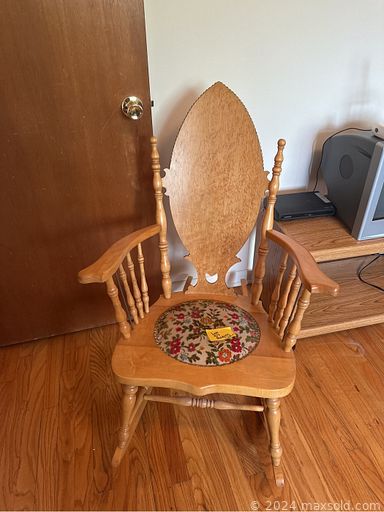 MaxSold Auction: This online auction features folding chairs, lawn chairs, leather bucket chairs, bookcases, rocking chair, side table, dresser, sofa, antique brass bed, antique dresser and others, linens, decor, clothing, Lenox crystalware, seasonal decor, vacuums, sewing machine, luggage, electric typewriter, kitchenware, small kitchen appliances, yard tools, ladder, antique humidifier, silverplated items, wall art, globe and much more!