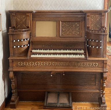 MaxSold Auction: This online auction features vintage kitchen tools, writing desk, wooden shelving, craft supplies, stamps, games, vintage washboards, musical instruments, cookie jar, art glass, sewing machine, crocks, area rugs, small kitchen appliances, antique irons, oil lamps, vintage books, vinyl records, power & hand tools, garden art, stereo components, train set, camping gear, riding lawnmower, bikes, BBQ grill, patio furniture, yard tools, chimenea, coins, pump organs, and much, much, more!!