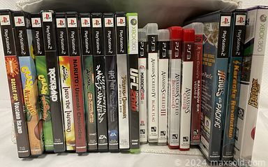 MaxSold Auction: This online auction features video game system, CDs, LPs, DVDs, children’s books, puzzles, cookbooks, travel books, novels, video games, textbooks and much more!