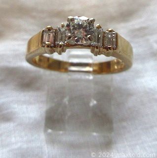 MaxSold Auction: This online auction features jewelry such as vintage ladies diamond ring, antique 14k YG pin, vintage brooches, sterling silver chains, rings and earrings, amber pendants, amethysts and much more!