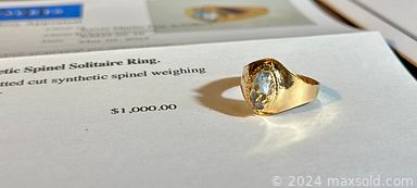 MaxSold Auction: This online auction features gold jewelry, vinyl records, silver jewelry, smart watches, comics, Tom Thomson print, coins, watches, vintage Chinoiserie jardiniere, teacup/saucer sets, antique washstands, brass sculpture, vintage Asian china, wood carving, vintage Tiffany-style lamp, and more!