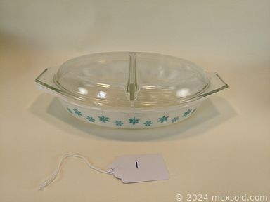 MaxSold Auction: This online auction features pyrex ware, casserole dishes,  coffee maker, mixing bowl, Mid-century kitchenware, Vintage Corelle dinnerware, corning ware, handicrafts items, tumblers, Vintage Tilso, porcelain items, Vintage stainless steel items, Mid Century pitcher, Mid Century glassware, pottery, vases, decorated serving trays, coffee mugs, depression glassware, Jade teaset, cast iron cookware, Vintage chess set, beer steins, gumball machine, Men\'s bicycle and much more!