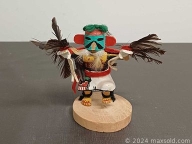 MaxSold Auction: This online auction features Anatole Krasnyansky serigraph, Glen Loates print, guitars, outerwear, coins, silver & costume jewelry, watches, stained glass lamp & panel, Raku pottery, art glass, Fat Lava vase, brass statue, sports collectibles, sports trading cards, Kachina dolls, model kits, tin toy, and more!