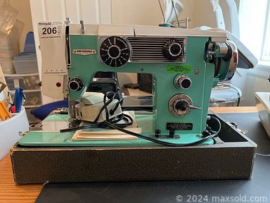 MaxSold Auction: This online auction features small kitchen appliances, stand mixer, teacup/saucer sets, art glass, sewing machines, costume jewelry, TV, craft supplies, vintage clarinet, office supplies, bicycle, yard tools, garden pots, area rugs, snowblower, bar chairs,  glass & metal coffee table, leather furniture, desk & chair, serger machine, sewing supplies, fabric, antique crocks, slag glass light, vinyl records, drafting table, antique buffet, coins, stained glass panels, patio furniture, and much more!!!