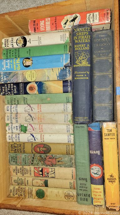 MaxSold Auction: This online auction features riding lawnmower, yard tools, power & hand tools, upright freezer, exercise equipment, dollhouse & accessories, TVs, art pottery, stereo components, depression glass, patio furniture, small kitchen appliances, desks & chairs, steins, CDs, roll top desk, DVDs, brass samovar, futon, area rug, printers, cat collection, Lilliput Lane villages, quilt, office supplies, and much, much, more!!!