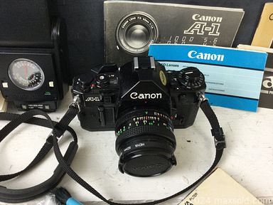 MaxSold Auction: This online auction features Longaberger baskets, small kitchen appliances, pottery, fine china, antique toys, home decor, vintage cameras, fishing gear, DVDs, costume jewelry, collector dolls, and much more!