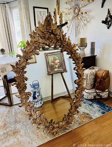 MaxSold Auction: This online auction features vintage kitchen appliances, Noritake teapot, art pottery, vintage porcelain pub handles, perfume bottles, decanters, cookie jars, vintage playset, antique pink glass, Bunnykins, wood carvings, vintage chicken nesting dishes, vintage Pyrex, turtle lamp, vintage jewely, vanity mirror, vintage inlay table, Hoosier kitchen cupboard, steamer trunk, and much, much, more!!