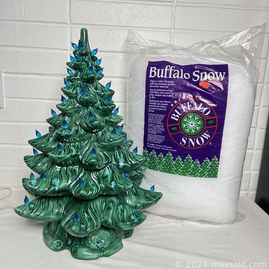 MaxSold Auction: This online auction features vintage jewelry, Tasco vintage telescope, Cuisinart bakeware pan, Acer computer, Blink cameras, bed rail, seasonal decor, Elmo slide projector, lamps, linens, Mikasa plates, glass block interior door and much more!