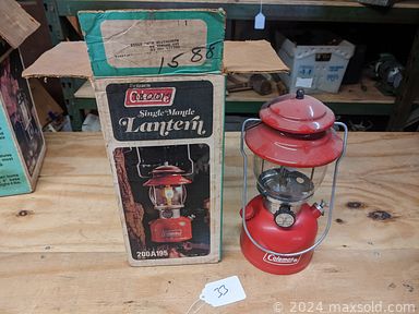 MaxSold Auction: This online auction features vintage woodworking planes, docking saw, carpenter’s level, blowtorch base, vintage Coleman lanterns, vintage Badger copper fire extinguisher, antique Echophone, vintage records, Luxo lamp, Kodak camera, vintage maps, vintage galvanized Danforth anchor, vintage steamer trunk, bench grinder and much more!