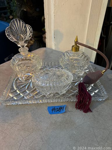 MaxSold Auction: This online auction features vintage posters, hand tools, marbles, S & P shakers, vintage oil lamps, DVDs, video game consoles & games, Disney collectibles, fitness gear, beauty appliances, outerwear, art supplies, new clothing, new sunglasses, vintage train cars, accessories,  & track, small kitchen appliances, vintage dresser set, bikes, drums, amp, yard tools, and much, much, more!!!