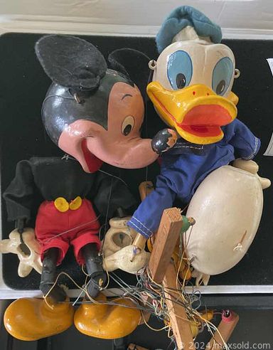 MaxSold Auction: This online auction features costume jewelry, tooled leather saddles, English saddles, uranium glass, vintage Disney puppets, board games, sleeper sofa, vintage fishing gear, small kitchen appliances, patio furniture, BBQ grill, office supplies, grandfather clock, wicker furniture, model trains, upright freezer, power tools, cabinet tools, rolling toolbox, hand tools, lawn tractors and much more!