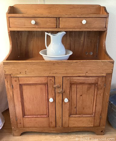 MaxSold Auction: This online auction includes furniture such as an extendable table, chairs, dry sink, bed frame, cabinet, end table, shelving units, La-Z-Boy recliners and others, crocks, pottery, Stetson and other china, kitchenware, small kitchen appliances, carved duck decoys, Bernina sewing machine, sewing supplies, artworks, baskets, trampoline, quilts, linens, jewelry, tools, hardware, camping supplies and much more!