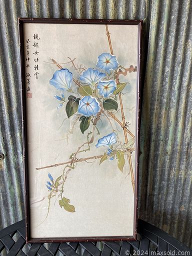 MaxSold Auction: This online auction features vintage framed wall art, guitar/mandolin, Chinese jade box, Toby mugs, art glass, teacup/saucer sets, Fenton glass, carnival glass, art glass, vintage Precious Moments figures, antique washboard, signed F. Marriott prints, blue & white decorative plates and much more!