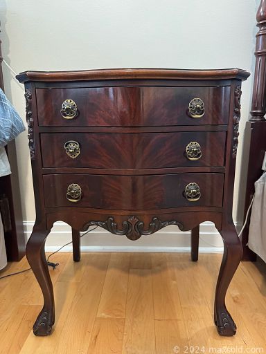 MaxSold Auction: This online auction features signed artwork, antique furniture, Royal Doulton, vintage lamps, rugs, mirrors, wingback chairs, copper serveware, and much, much, more!!!!!