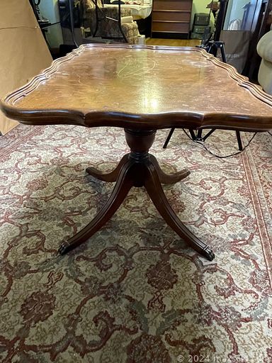 MaxSold Auction: This online auction features recliner, loveseat, vintage dishes, glassware, prints, vintage suitcase, dresser, decanter, vintage Gibbard table, lamps, board games, silver plate cutlery, tools, MCM furniture, centennial portfolio, playing cards and much more.