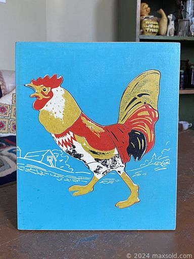 MaxSold Auction: This online auction features original paintings, Wedgwood, crystalware, drinkware, vintage tins, pottery, costume jewelry, antique stained glass light, vintage books, armchairs, oak parlour table, Harmony Horse saddle and much more!