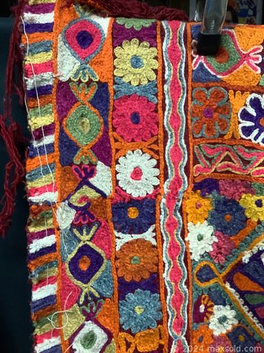 MaxSold Auction: This online auction includes original art such as watercolors, oil on canvas, mixed media, and etchings, Gucci purse, fountain pens, dinnerware, antique Venetian desk, antique settee, vintage teak credenza, vintage rugs, and more!