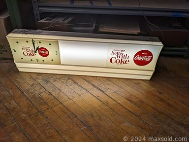 MaxSold Auction: This online auction features Coca-Cola collectibles, Le Creuset cookware, collector plates, coffee table books, vintage Christmas ornaments, studio art pottery,  art glass, Bennington pottery, antique sad irons, perfume bottle, sterling silver jewelry and much more!