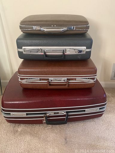 MaxSold Auction: This online auction features Nikola lithograph, vintage jewelry, area rug, desk, lidded beer steins, ruby red glass, vinyl records, printers, scarves, ties, storage bins, vintage table linens, collectors plates, vintage luggage and much more!