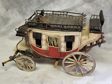 MaxSold Auction: This online auction features wicker doll buggy, cast iron lighting fixtures, vintage carnival dishes, area rug & runner, vintage tins, reverse handpainted glass lampshade, Dept 56 Christmas pieces, vintage jewelry, vintage ship models, art glass, mini oil lamps, art pottery, International dolls, vintage toys, and much, much, more!!!