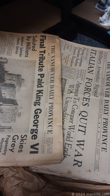 MaxSold Auction: This online auction features various items such as dish sets, decor, flatware, clock, figurines, Royal Doulton, teacups, saucers, candelabras, collector spoons, coffee sets, mirror decor, storage boxes, art glass, vintage jewelry, perfume bottles, ceramics, Wedgewood, Japanese kimonos and much more!