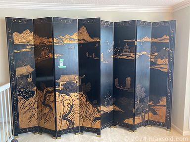 MaxSold Auction: This online auction features screen divider, chairs, tables, brass art work, MCM dining chairs and tables, Lladro figurine, linens porcelain decor, couch, loveseat, silver plated cutlery, Royal Daulton figurine, rugs, Pepplers wooden buffet, Pepplers dresser, king headboard, silver plated serving ware, secretary desk bookcase, vintage china, Copeland Spode china, kitchen items, pots and pans, bakeware, kitchen appliances, lamps, light fixtures, Christmas lot, women lot, crystal figurine, vintage camera and much more!