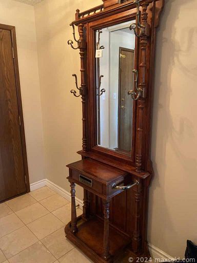 MaxSold Auction: This online auction features Lladro, Royal Doulton, Colclough, furniture such as Ethan Allen stereo cabinet, marble top cabinet, vintage Pulaski hall tree and Ethan Allen dining set, Sony DVD player, framed wall art, lamps, vinyl records, small kitchen appliances, golf clubs and much more!