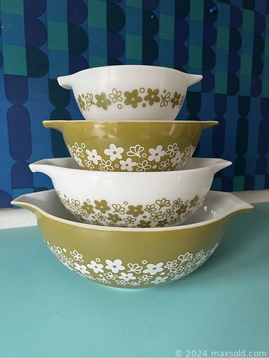 MaxSold Auction: This online auction includes a 1970s Lustroware serving set, vintage Pyrex, Fire King, Dansk teapot, wall art, vintage Sputnik style lamp and other lamps, Midcentury and teak enamel lighter, Midcentury glass grapes, vintage glassware, miniature shoes, Swarovski, MIdcenyury ice buckets and more!