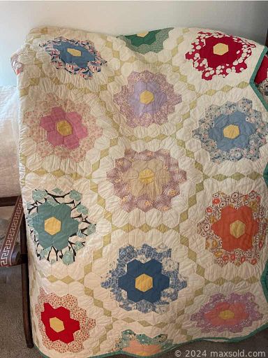 MaxSold Auction: This online auction features vintage settees, folding screen, vintage studio pottery, decanter, vintage furniture, teacup/saucer sets, small kitchen appliances, art glass, vintage books, uranium glass, teacup/saucer sets, outerwear, creamer collection, power & yard tools, trolling motor, costume jewelry, area rugs, vintage linens, quilts, four-poster bed, patio furniture and much more!