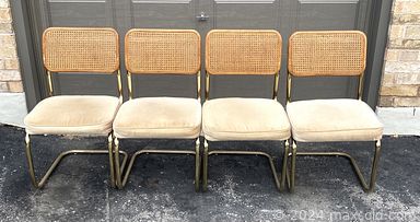 MaxSold Auction: This online auction features vintage Kosta Boda, Murano art glass, West German pottery, vintage Pyrex, Belmondo Becker candle holder, Gatusso Bambino coin bank, fireplace tool set, heavy brass coasters, egg cups, Harley Davidson model, Match Chagall lithograph and other wall art, vintage Asian pottery, vintage Creidlitz porcelain teacup, vintage Mikasa, matching ceramic planters, NHL hockey cards, Art Deco sterling silver candleholder, vintage Japanese porcelain, Christmas decor, MCM George Nelson style clock, vintage Rolodex, vintage brass planter, vintage Dorothy Hafner pitcher vase, vintage Cesca style Marcel Breuer chairs, vintage MCM teak floor lamp and much more!